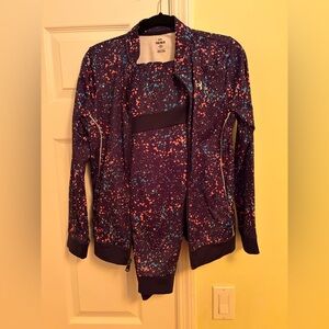 Under Armour Women's Speckled Bomber Jacket - Purple and Blue